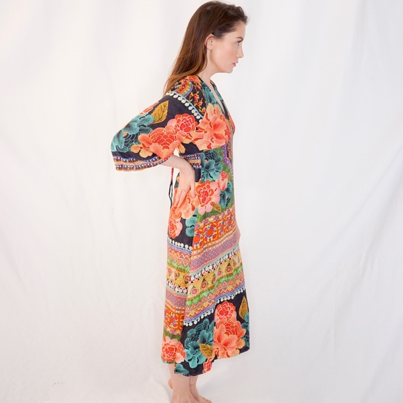 FARM RIO ANTHRO Floral Print Dress NWT 0728 - Picture 3 of 8